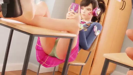 Çizgi film pornosu, overwatch d.va