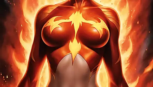 Çıplak magma phoenix lava aura slayt gösterisi