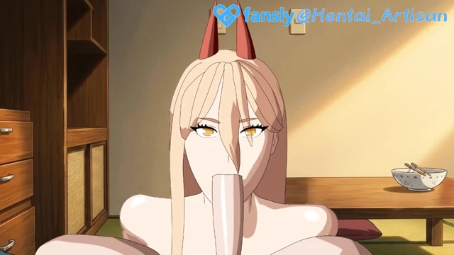 Power chainsaw man hentai - hentai artisan gırtlağına kadar alıyor bakış açısı oral seks göz teması, en iyi sansürsüz animasyon, kural 34