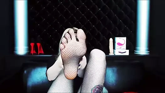 ayaklar ve göt kızdırmak içinde net çorap