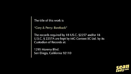 Seancody - Cory ve Perry prezervatifsiz