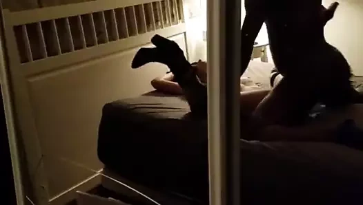 Esposa y negro moreno dando duro parte 1