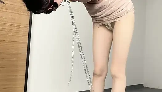 12 cm yüksek topuklu ayakkabılar ve anal kanca