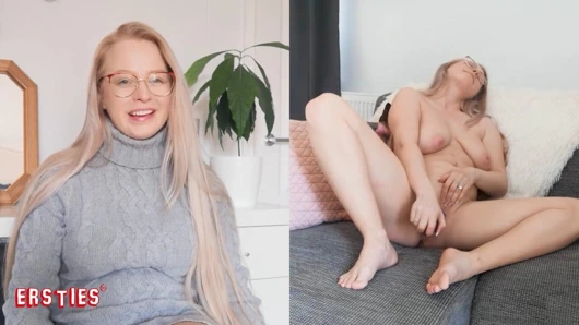 Ersties - seksi sarışın Anna fışkırtana kadar mastürbasyon yapıyor