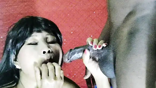 Desi Girl.Extreme Tied Up Facefucking for a Submissive Indian Slut