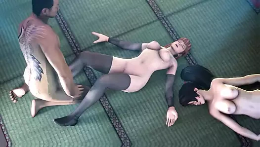 Gangster patron ve 2 ateşli hatun - hentai 3d 21