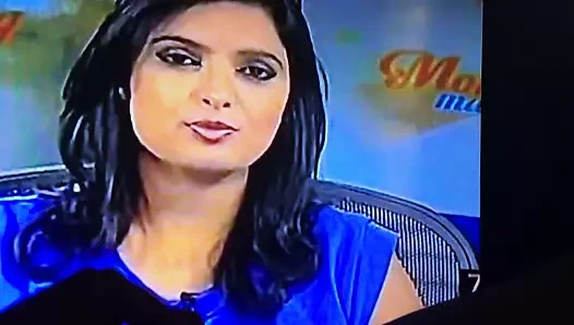 Sıcak haber spikeri için Cum haraç