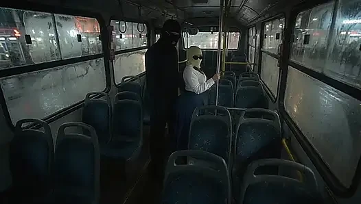 Petite Schoolgirl Pressed by Masked Man in Bedroom