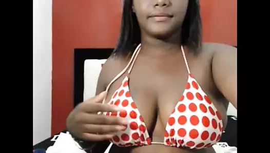 Grosse zenci kız solo