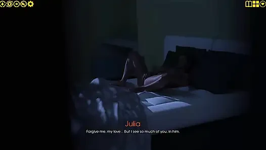 Zevkim 10: Julian Julia'nın amını parmaklarken adını mutfak göğüslerini inletirken izliyor