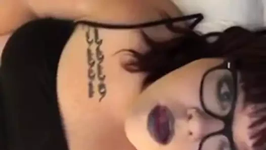 Seksi goth oynama ile o kedi