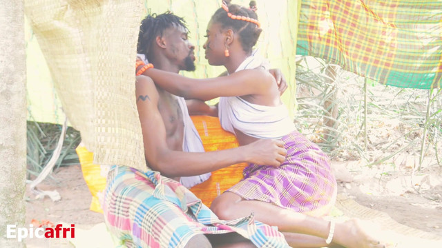 The king's youngest daughter visited me with her wet ebony pussy