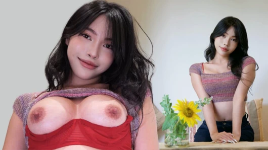 Asian Babe in Ripple Jeans. Anal. Massive Squirt Floods Floor. Body. Creampie