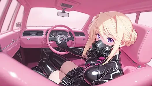 Sylvia caught a guy with a huge cock and fucked him hard. Hentai cosplay of Sylvia van Hossen