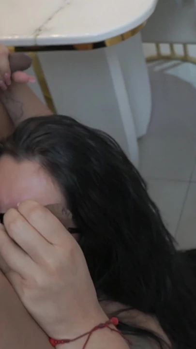 Antonella Jones seduces two hung studs and ends up with her mouth full in a double blowjob and hardcore fuck session | Clip 1