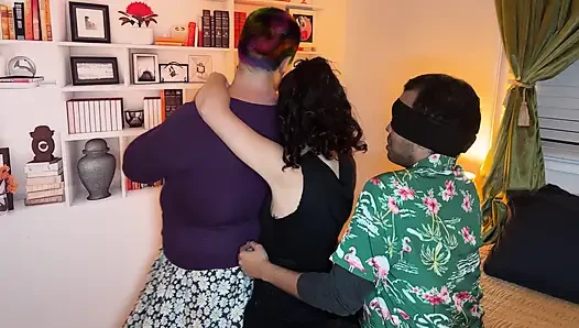 Feeling around in the dark - Blindfolded lovers meet for the first time - Cliff Media Productions