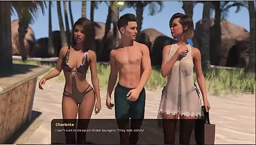 Artık para yok #1 - Emma ve Johannes Emma'nın duş aldığı... Sahilde Johannes Tris'in üstüne düştü ve siki dışarı çıktı.