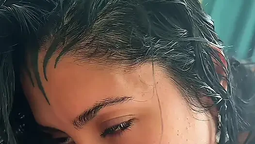 Papi, büyük yarağının tadını seviyorum - ateşli esmer latin en iyi sakso çekiyor ve bakış açısıyla kovboy kızda sikişiyor