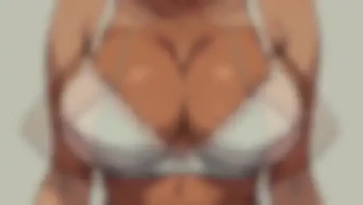 Seksi düzgün vücutlu olgun sutyen ve külot sanatı