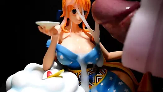 Tek parça nami figür bukkake