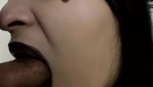 Alice Angel'ın ağır çekim sakso / boşalma