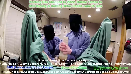 Döl kliniğinde nonbinary tıbbi sapıklar tarafından alınan doktor Tampa'da sperm çıkarma #3! Tam film, çocuklar