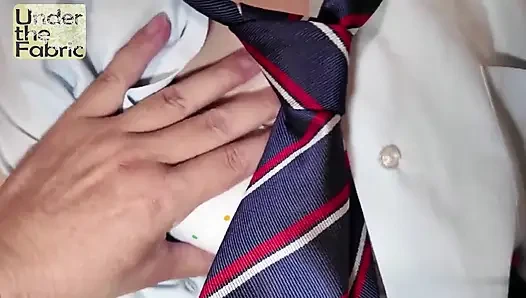 Uncensored Elegance, Pure-type Beauty Accepts Every Desire, POV Blowjob in Outfit Play, Close Contact Ends in Faceshot