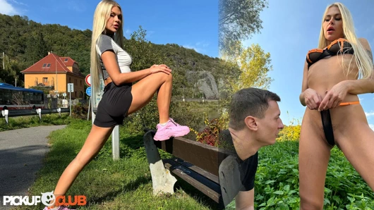 Pickup Club - bacaklı esnek sarışın zlata shine koşucu charlie dean ile tanışıyor