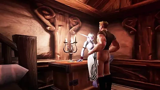 Kraliyet elf amcığını sikiyor - warcraft parodisi kısa klip