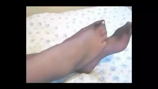 kalın külotlu çorap abanoz bacaklar