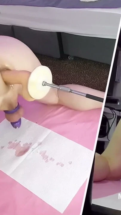 Dilf Mike için bekaret kemeri içinde kilitliyken anal dildo orgazmı | Klip 2