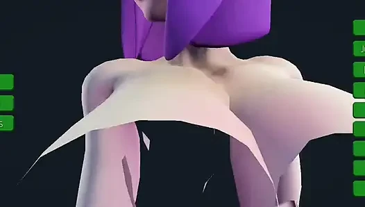 Büyük memeli ve büyük götlü seksi kız