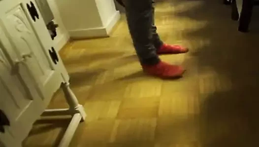 sevimli çoraplı ayaklar