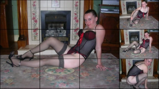 çorap ve jartiyer ile Haley Bask