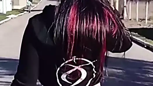 Calcinha socada no cu da safada