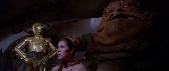 Prenses leia köle sahneleri - carrie fisher