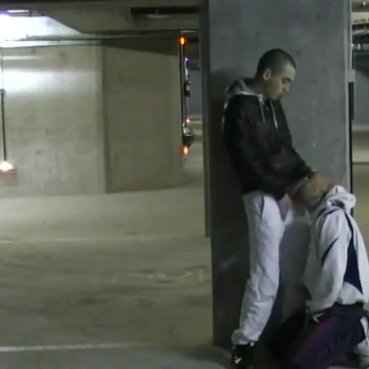 Fucked by a straight bad boy in parking
