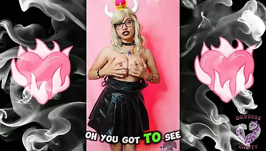 Tanrıça Rarity senin için bowsette olarak soyunuyor