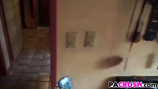 Genç zoey laine üvey babasıyla çarpıyor