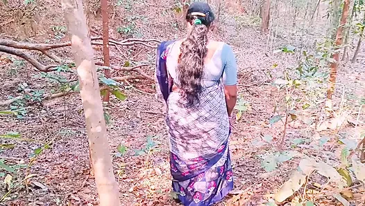 Indian Outdoor Sex. Desi Bhabi Secret Fucking Hubby in Forest. Telugu Dirty Talks.
