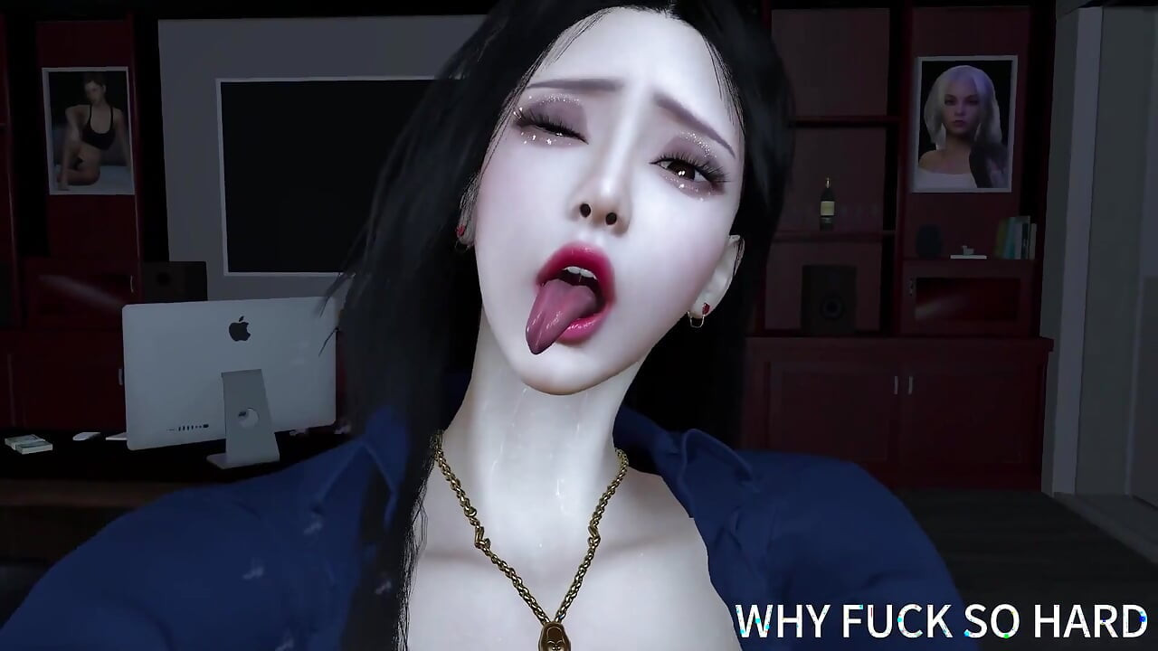 3 boyutlu büyük memeli sürtük Asyalı olgun orta yaşlı seksi kadın ofiste patronuyla aldatıyor