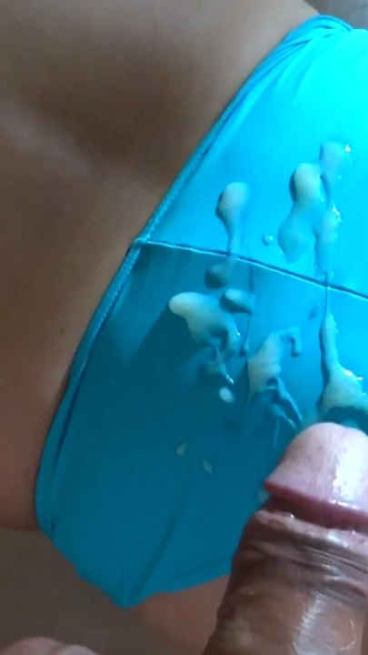Big cumshots on my wife's naked ass and panties | Clip 1
