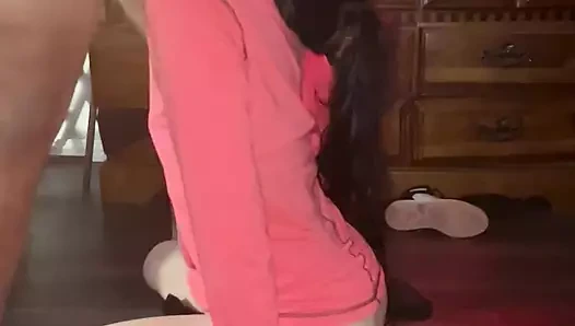 Throat Fucked by Daddy's Friend