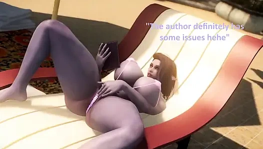 Havuz kenarında büyük memeli koyu elf sikişiyor - skyrim animasyon