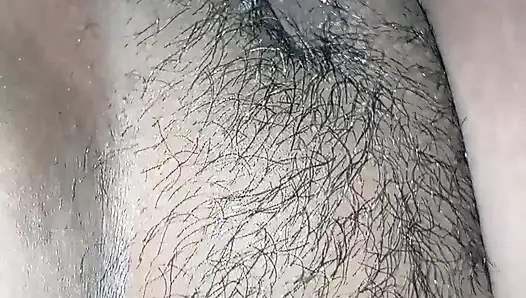 Lovely asian wife moaning while under arm licking