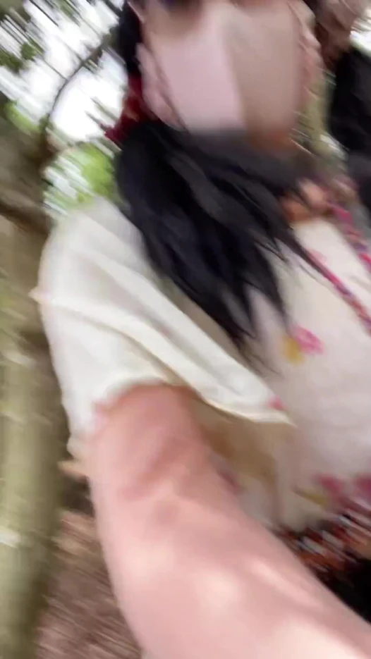 No253 Outdoor Pee in the Forest