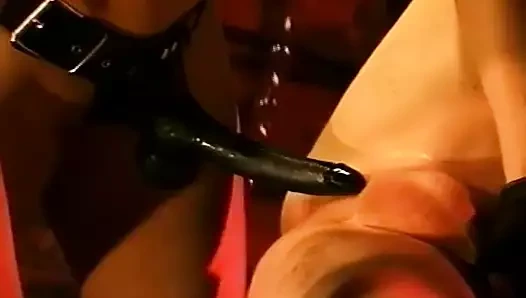 Bağlı ve sahibe tarafından göt deliğinden sikiliyor