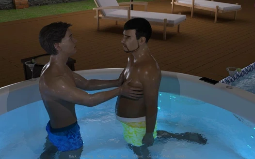 Üvey erkek kardeşimin karısı #47 - John Alan'ın göğüslerini okşuyor