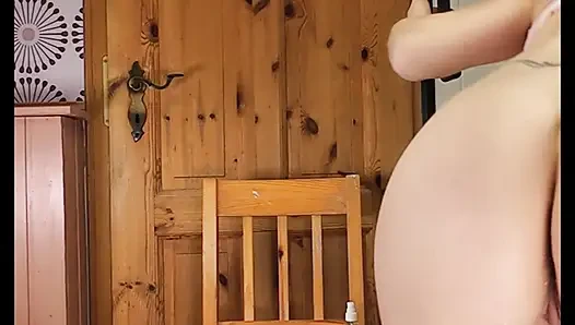 Güzel göbeğimle birlikte kanca #hook #enema #anal #bellyinflation #inflation #pussy #ass #milf #kinky