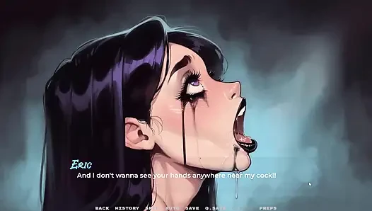 Yeni Kız Arkadaşım Oyunu Tabu Hentai Ep.45 Gotik Kızın Makyajı Derin Bir Boğazdan Yıkıldı!